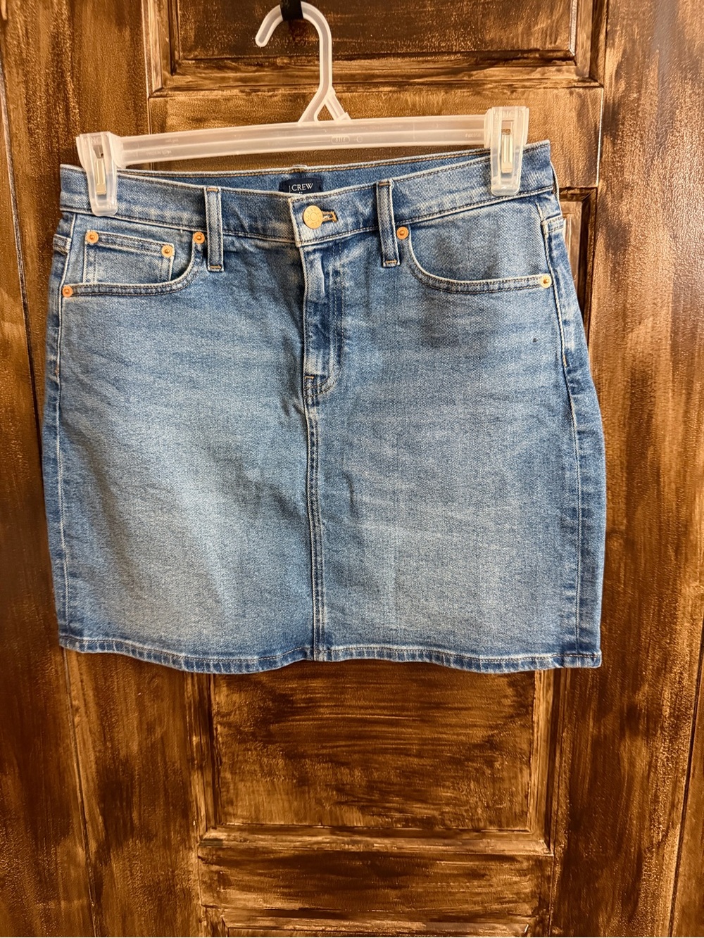 J. Crew Blue Denim Mini Skirt